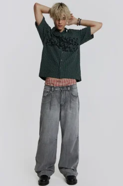 Jaded London Jeans*Grey Acid Razor Jean