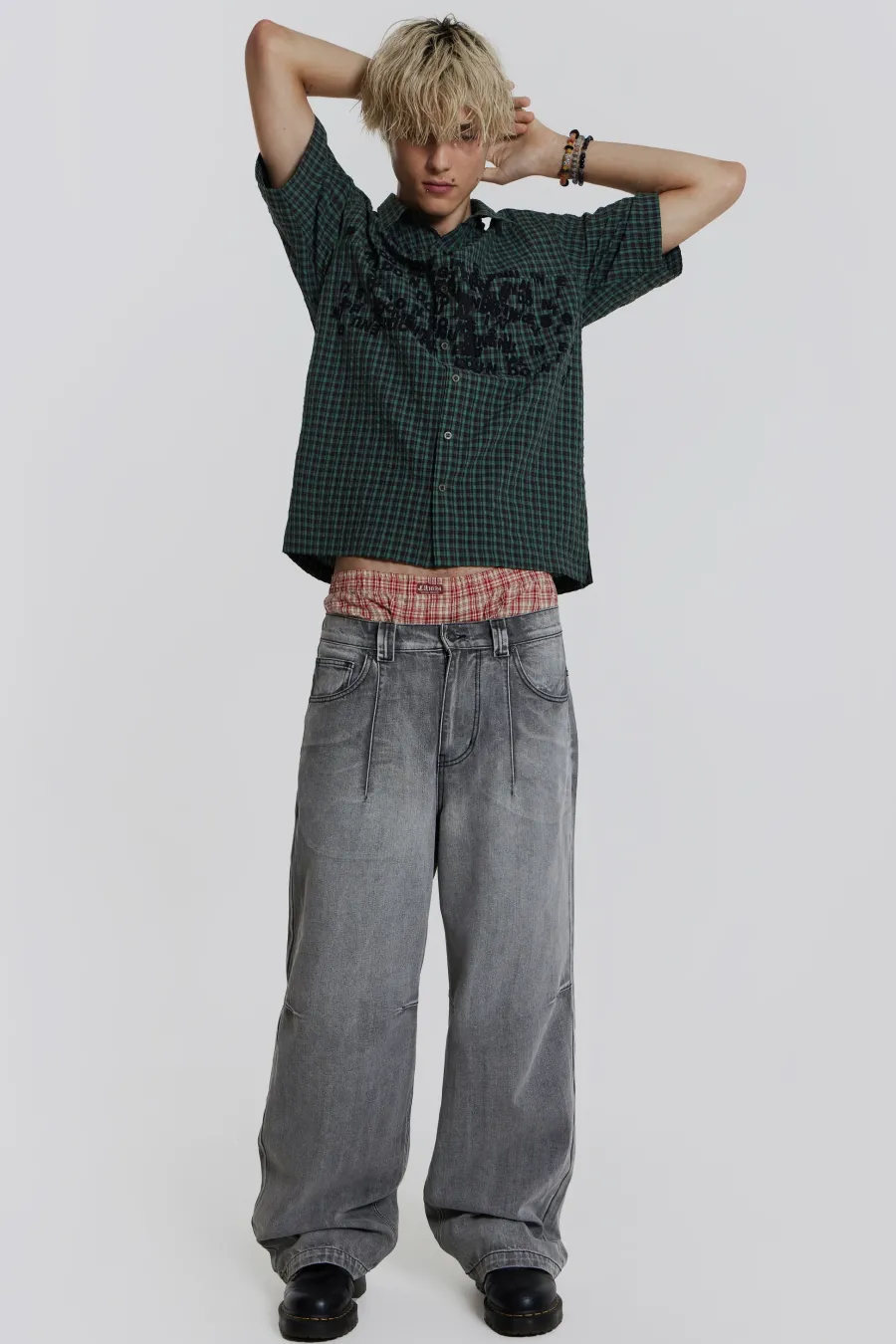 Jaded London Jeans*Grey Acid Razor Jean