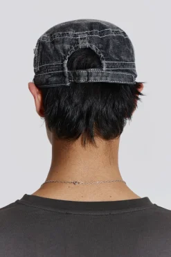 Jaded London *Grey Denim Collide Hat