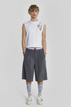 Jaded London Jorts & Shorts*Grey Goliath Tailored Shorts