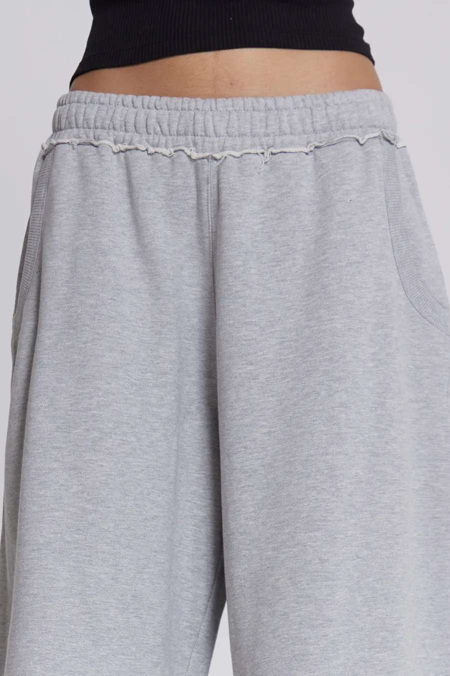 Jaded London Joggers*Grey Marl Colossus Jogger Shorts