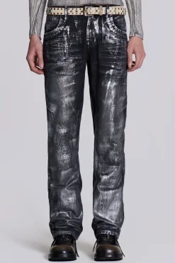 Jaded London Jeans*Gunmetal Reed Jeans