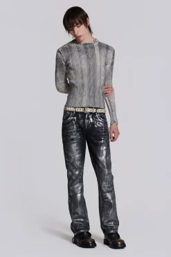 Jaded London Jeans*Gunmetal Reed Jeans