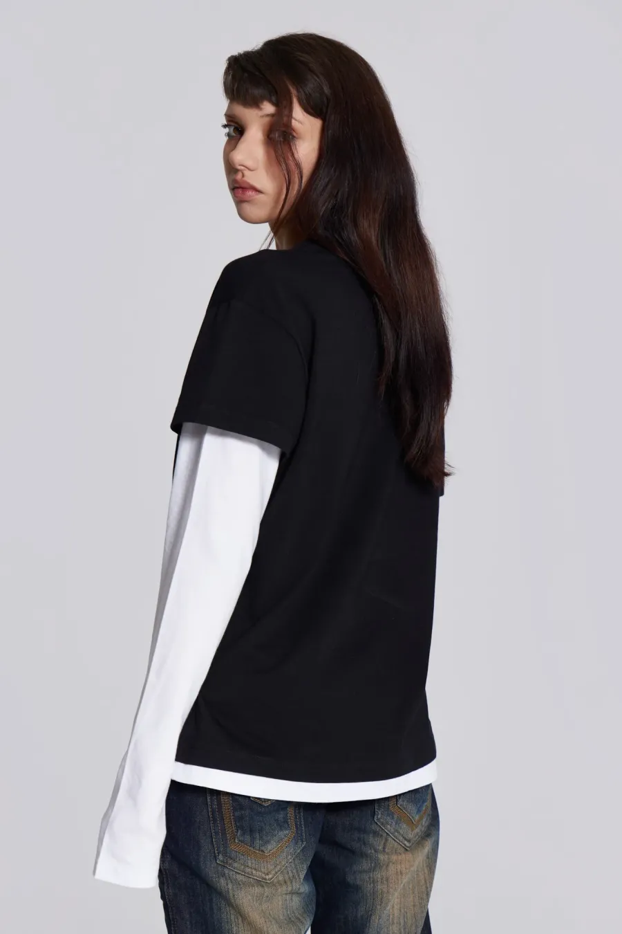 Jaded London T-Shirts*Ibiza Kiss Double Layer Tee