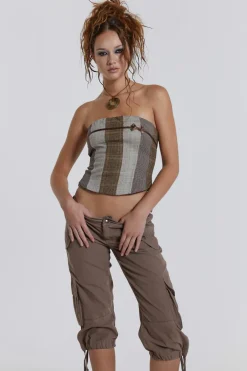 Jaded London Trousers*Instinct Capri Cropped Cargo Shorts