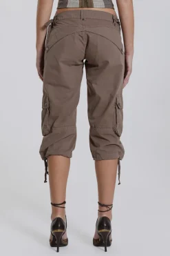 Jaded London Trousers*Instinct Capri Cropped Cargo Shorts
