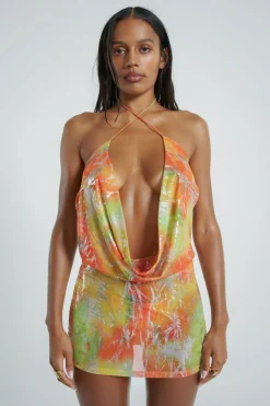 Jaded London Mini Dresses*Iris Draped Beach Mini Dress