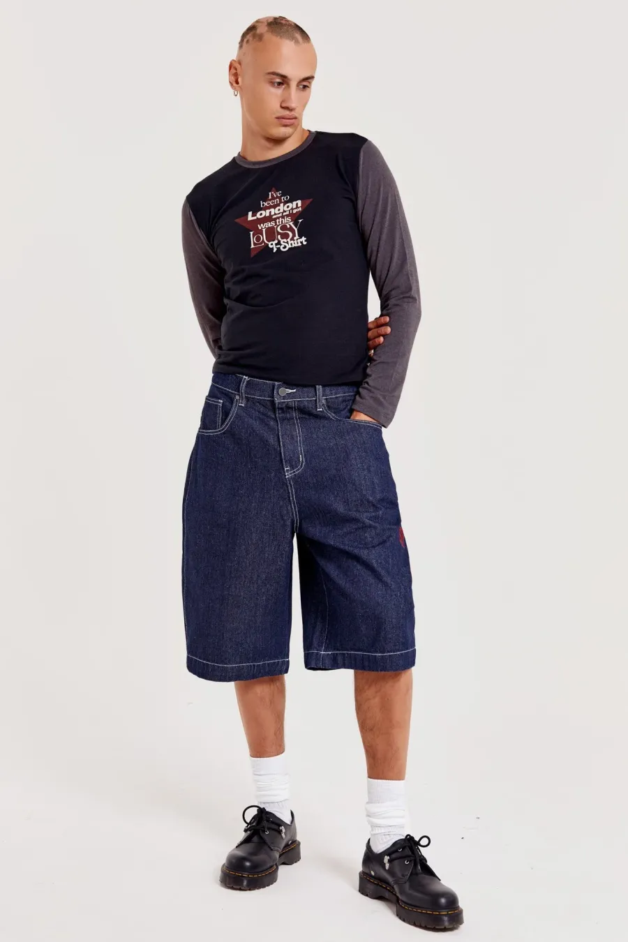 Jaded London Denim Jorts*Jumbo Denim Jorts