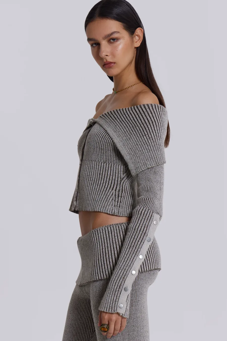 Jaded London *Kensu Off The Shoulder Knit Top