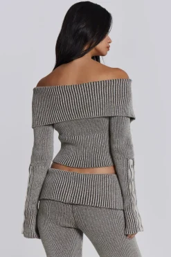 Jaded London *Kensu Off The Shoulder Knit Top