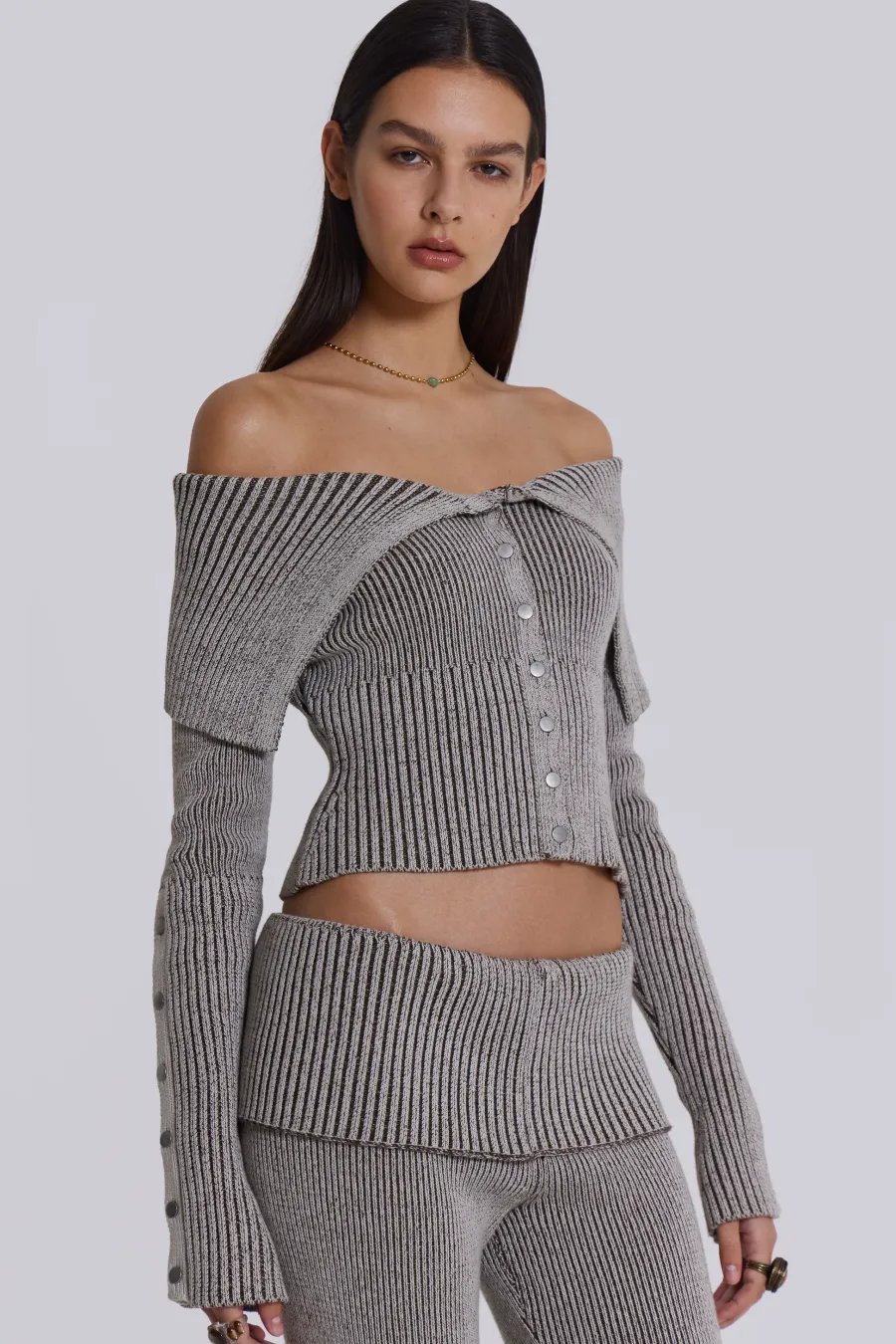 Jaded London *Kensu Off The Shoulder Knit Top