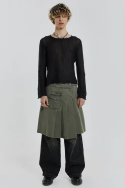 Jaded London Cargo Pants*Khaki Anarcho Kilt