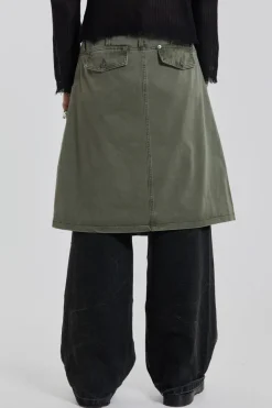 Jaded London Cargo Pants*Khaki Anarcho Kilt