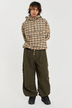 Jaded London Parachute Pants*Khaki Parachute Cargo Pants