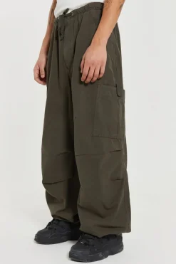 Jaded London Parachute Pants*Khaki Parachute Cargo Pants