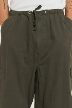 Jaded London Parachute Pants*Khaki Parachute Cargo Pants