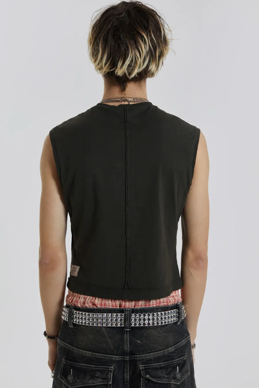 Jaded London Vests*Khaki Slub Tank