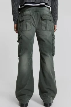Jaded London Cargo Pants*Khaki Straight Leg Cargo Trousers