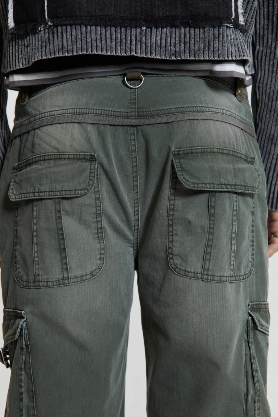 Jaded London Cargo Pants*Khaki Straight Leg Cargo Trousers