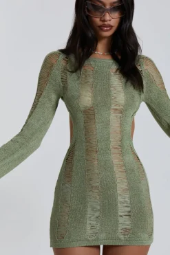Jaded London Mini Dresses*Khaki Umbra Mini Dress