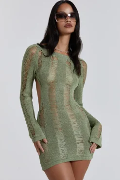 Jaded London Mini Dresses*Khaki Umbra Mini Dress