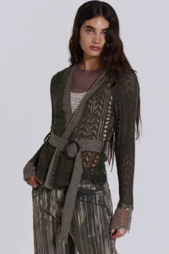 Jaded London Knitwear*Kyra Hooded Knit Cardigan