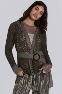 Jaded London Knitwear*Kyra Hooded Knit Cardigan