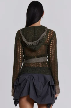 Jaded London Knitwear*Kyra Hooded Knit Cardigan