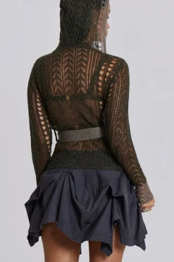Jaded London Knitwear*Kyra Hooded Knit Cardigan