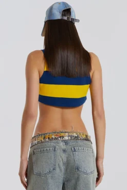 Jaded London Crop Tops*League Cropped Rugby Vest