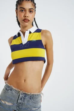 Jaded London Crop Tops*League Cropped Rugby Vest