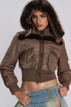 Jaded London *Lennux Faux Fur Bomber Jacket