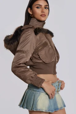 Jaded London *Lennux Faux Fur Bomber Jacket