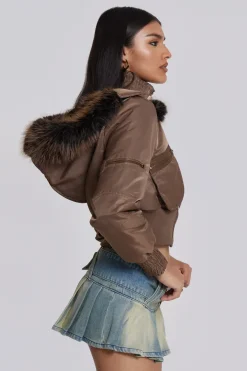 Jaded London *Lennux Faux Fur Bomber Jacket