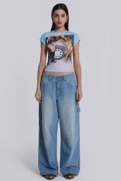 Jaded London Jeans*Light Wash Colossus Carpenter Jeans