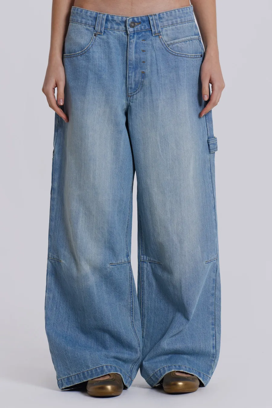 Jaded London Jeans*Light Wash Colossus Carpenter Jeans