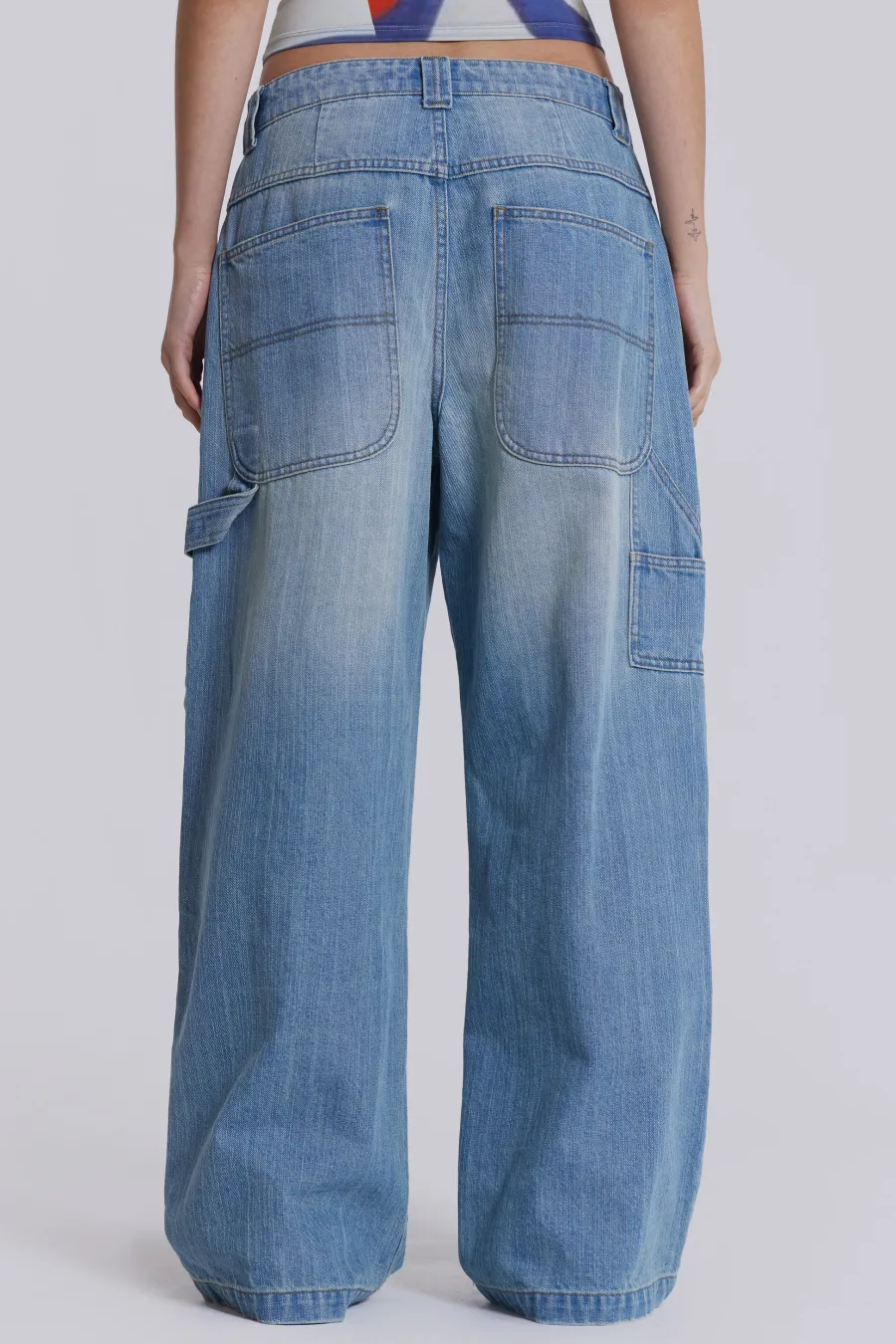 Jaded London Jeans*Light Wash Colossus Carpenter Jeans