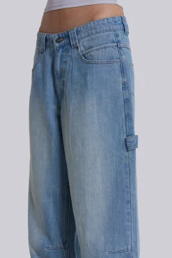 Jaded London Jeans*Light Wash Colossus Carpenter Jeans