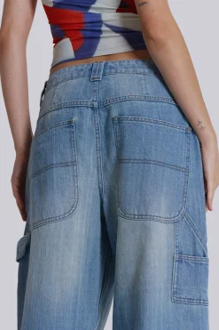 Jaded London Jeans*Light Wash Colossus Carpenter Jeans