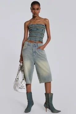 Jaded London Jeans*Light Wash Jumbo Jorts