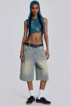 Jaded London Jeans*Light Wash Jumbo Jorts