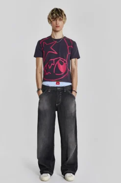 Jaded London T-Shirts*Listen Shrunken Tee