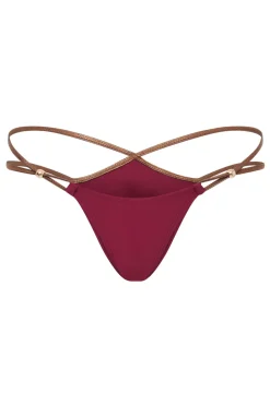 Jaded London New In Beach & Swimwear*Luna Metallic Micro Bikini Bottoms