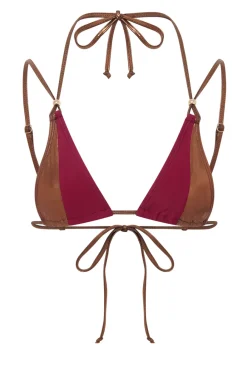 Jaded London Bikini Tops*Luna Metallic Triangle Bikini Top