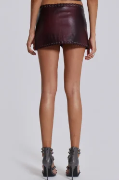 Jaded London *Lynx Faux Leather Mini Skirt