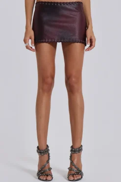 Jaded London *Lynx Faux Leather Mini Skirt
