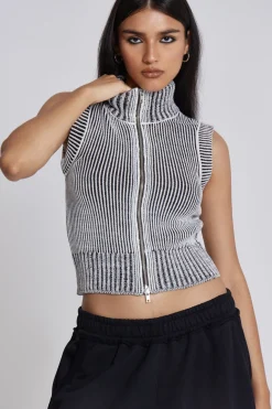 Jaded London Knitwear*Maddox Sleeveless Knitted Top