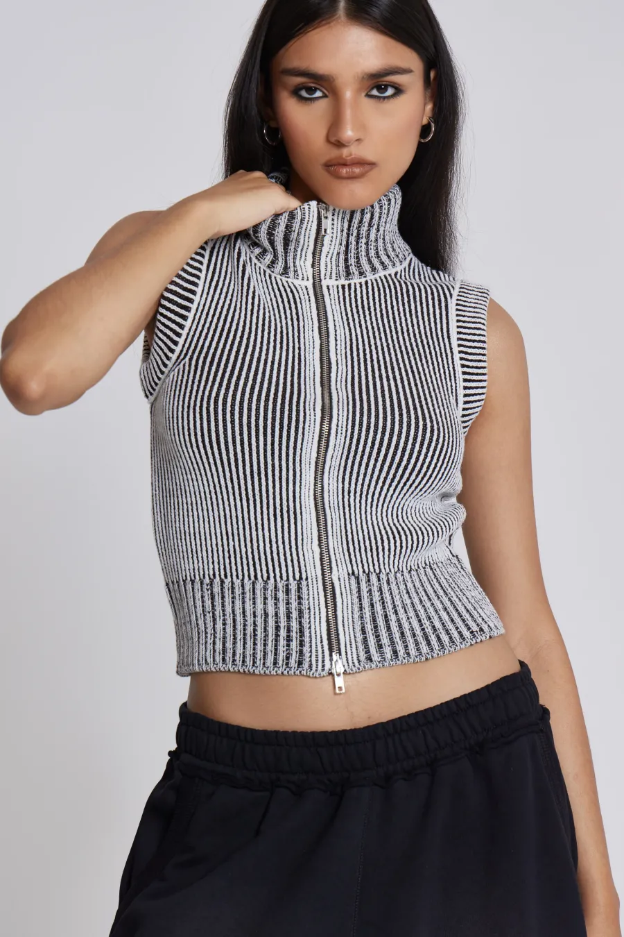 Jaded London Knitwear*Maddox Sleeveless Knitted Top