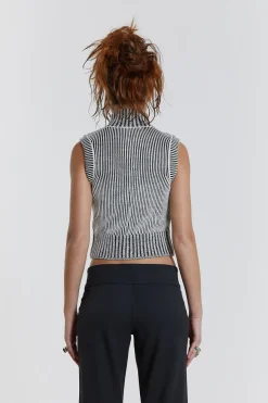 Jaded London Knitwear*Maddox Sleeveless Knitted Top