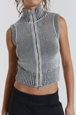 Jaded London Knitwear*Maddox Sleeveless Knitted Top